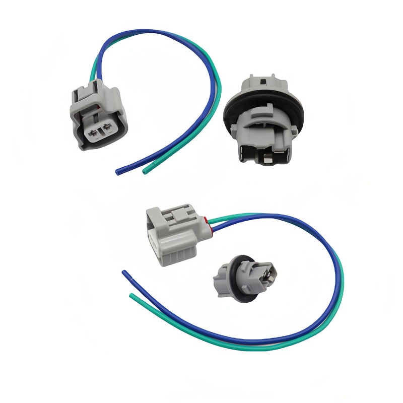 Lskioer 2 Set Turn Signal Socket and Connector Pigtail Lead,