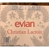 LaCroix New Unopened Lace Snowflake Evian Christian Lacroix Glass Holidays
