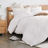 NEXHOME PRO Duvet Cover Set California King Linen Look Textured