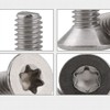 BOZONLI Countersunk Screws Torx M2.5 - TX Countersunk Machine Screws