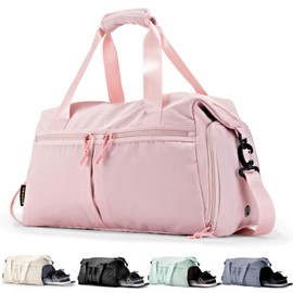 Weekender Duffel Bag with Shoe Compartment And Wet Pocket-Luggage Everyday Overnight Bag for Men and Women Travel-Carry On Gym Bag