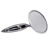 Prefer Warehouse Pair Chrome Round Bowtie Outside Rearview Mirrors Ribbed