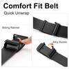 SENDEFN Men's Leather Belt Automatic Ratchet Buckle Slide Belt for