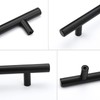 LONTAN 15 Pack Black Kitchen Handles 128mm Black Cupboard Handles