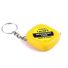 New Lon0167 Yellow 1 Featured Meter 3 Feet reliable efficacy Measuring Tool Mini Tape Measure w Key Ring Keychain(id:0ae 46 ec 0b4)