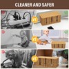DOVORSY Cable Management Box, Rattan Resistant Cable Organizer, 4 Open