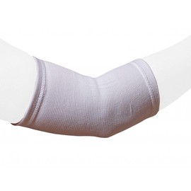 Best Sport Elastic Elbow Bandage - White, Medium