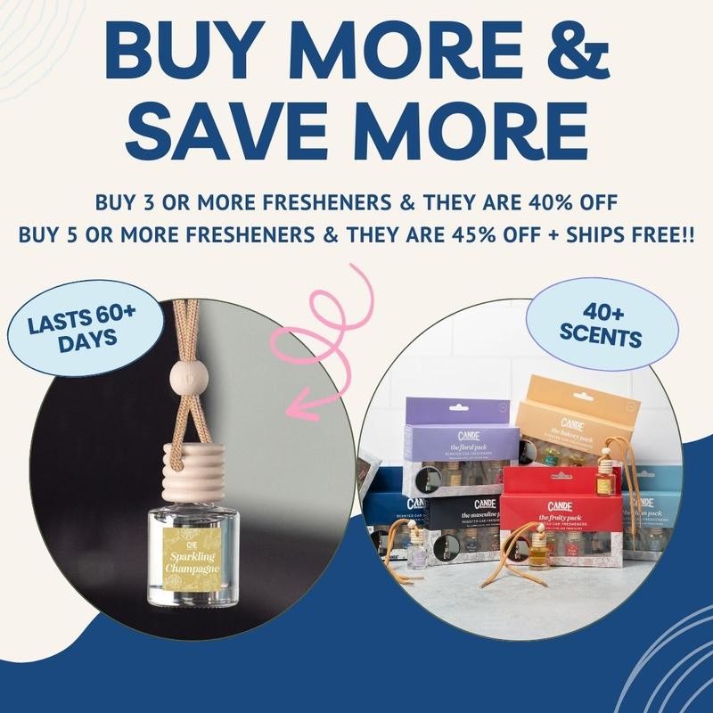 Scented Car Air Freshener - Long Lasting Car Diffuser -