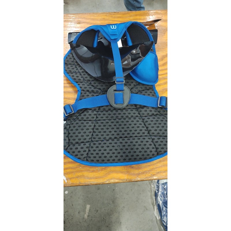 WILSON PRO STOCK HINGE FX BASEBALL CHEST PROTECTOR Royal Blue