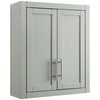 Crosley Furniture Savannah Wall Cabinet, Gray