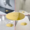 SPARES2GO 110mm Luxury Plug Cover for Shower Trap with 90mm