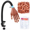 Rolybag Practice Hand for Acrylic Nails, Flexible Nail Practice Hands,