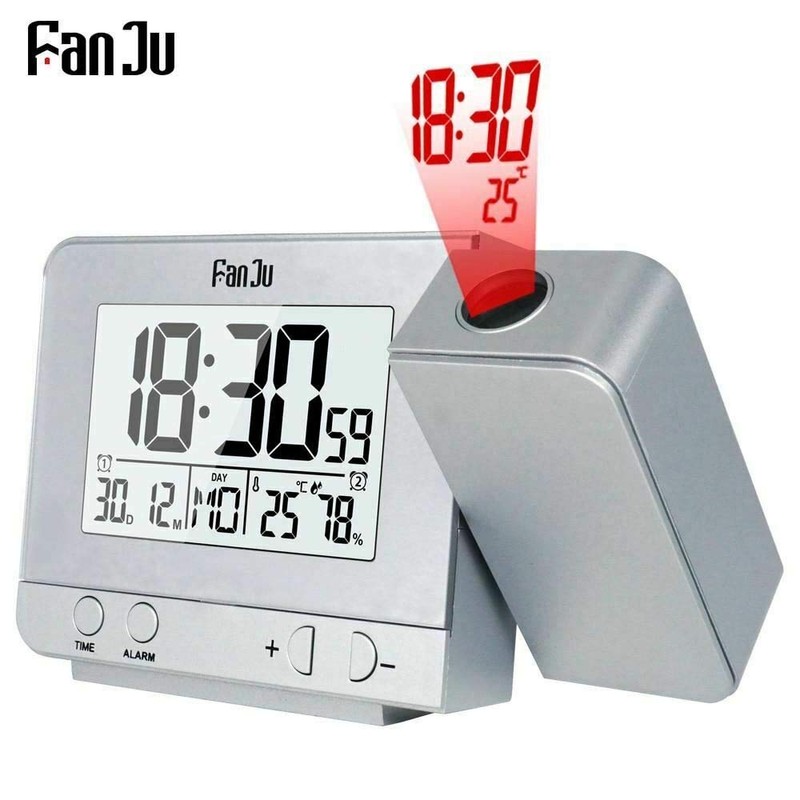 Riloer Projection Alarm Clock, Ceiling Digital Smart Clock with Temperature
