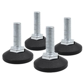 Design61 4 x Adjustment Screw Diameter 38 mm with Galvanised Adjustment Screw M10 x 40 mm