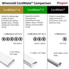 Wiremold Cable and Cord Management, Cordmate, Flat Elbow, Ivory, C6