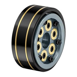 Sarini 1/10 RC Wheel Hubs with 6PCS Adjustable Counterweight Pack 4 Wheels Rims 1inch for SCX24 AX24 TR-X4M FCX24 1/24 1/18 RC