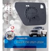 EAP Passenger Side Mirror Glass Compatible with Ford F150 2021-2026,