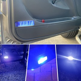 Aexploer LED Interior Door Courtesy Lights for H2 | for C/K | for Silverado 2003-2007/ Sierra 1500 2500 3500 | for Pickup Suburban | for Tahoe | for Avalanche | for Yukon XL | for Escalade(Blue)