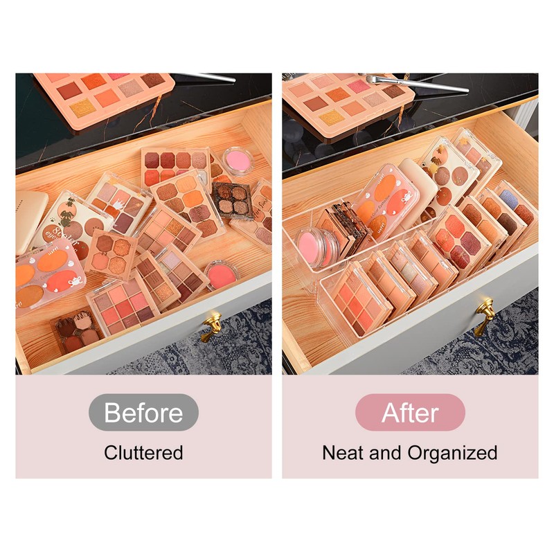 JessLab JessLab Drawer Organizer, 8-Compartment Acrylic Makeup Organizer Cosmetic Storage