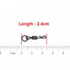 NEWSHOT 20 x 8# Q-Shaped Swivel for Carp Fishing Tackle