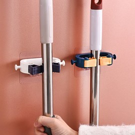 Cleaning tool rack holder holder mop rolling pin white 4ea