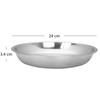 Parlynie Set of 4 Serving Plate, Dinner Plates, Stainless Steel