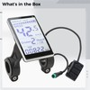 Electric Bike LCD Display, Speedometer and Odometer, Easy Installation, Fits
