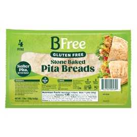 Bfree Gluten Free Stone-Baked Pita Bread, 7.76 Oz. (Pack of 3)