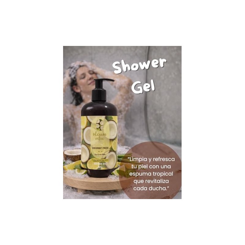 Oleum Vitae Kit Dúo Shower Gel Body Lotion Cocomint Fresh