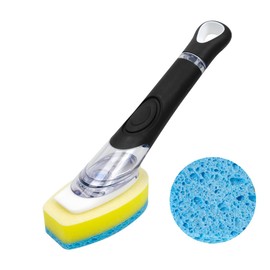 CELOX Dish Sponge with Handle, Soap Dispensing Dish Sponge
