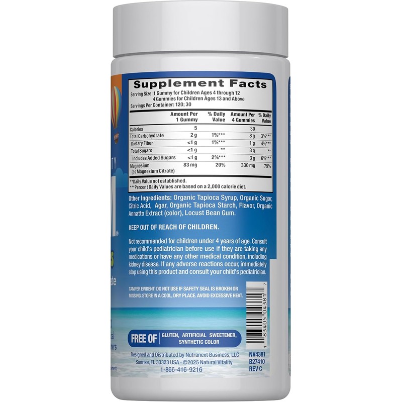 NATURAL VITALITY Sweet Citrus Calm, gomitas para niños, 120 unidades