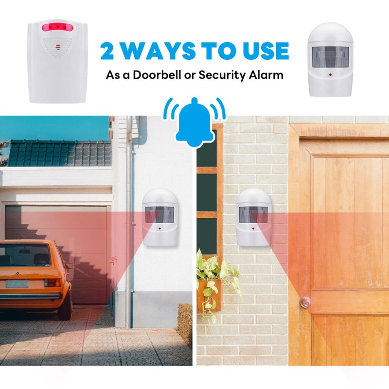 Universal 1000FT Wireless Motion Sensor System Driveway Alarm Alert Security