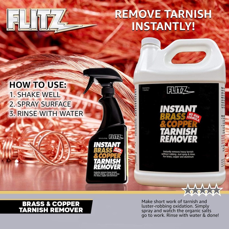 Flitz Flitz Instant Brass & Copper Tarnish Remover - 16.