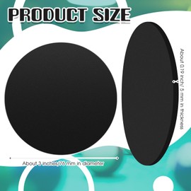 Haull 50 Pcs Billiard Pool Table Leg Shims 3" Diameter Rubber Pool Table Leveler Pool Table Shims Pool Table Foot Pads (0.2 Inch Thick)