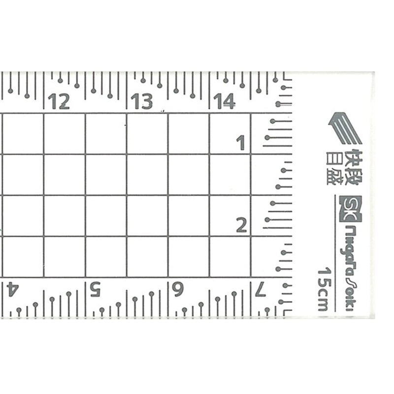 Niigata Seiki SK AGS-15KD Acrylic Square Ruler, Made in Japan,