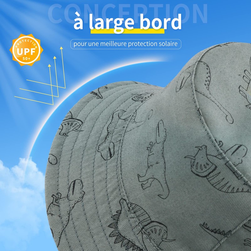 SEYUFN Bob Sun Hat Baby Fishing Hat with Wide Brim