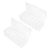 SHINEOFI 2Pcs Desktop Cable Management Box Organizer with Lid for