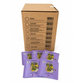 FLOR DE LA PAZ | Té Orgánico Herbal de Toronjil | Anochecer | Infusión Relajante Sin Cafeína | Ideal Para Dormir | Caja Con 70 Bolsas