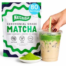 MATCHABAR Classic Matcha - Polvo de té verde de grado ceremonial 2.8 Ounce (Pack of 1)                                                                