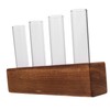KONTONTY 1set Glass Bud Vases Stand for Hydroponic Plant Propagation
