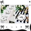 NUTTYBASH Bow Black Birthday Napkins, 80Pcs Conquette Birthday Decorations Napkins,