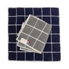 Imamura Imabari Towel, Towel Handkerchief, Set of 2, Gray, Navy,