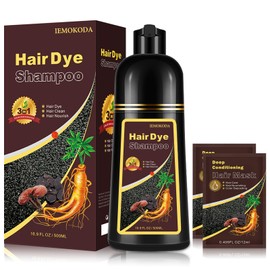 Agthyuve Hair Dye Shampoo 3 in 1, Coffee Hair Dye 16.9 FL Oz, Hair Shampoo, Semi-Permanent Hair Color Shampoo, Lasts 30 Days (Coffee)