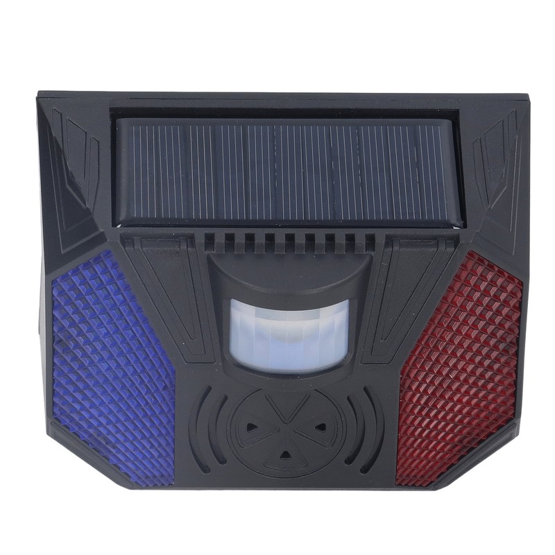 Solar Alarm Lamp IP65 Waterproof Infrared Siren Sound Light Alert