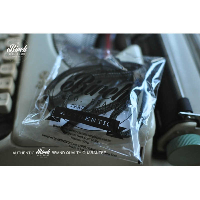 BIRCH's Black Sports Safety Glasses Sunglasses Holder Eyeglasses Neck Cord