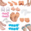 Kit 23 Piezas Corrector Juanetes Separadores Silicona Para Dedos Pie