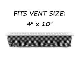 Bakhir1 Vent Screen and Floor Vent Filter Smart Floor Register Trap 4x10 Includes 2 Vent Filters for Home Floor Vent Filter for Registers Catch Debris
