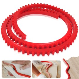 Kurvenschablone, Frässchablonen, Biegbar kurvenschablone, Holzbearbeitungs-Profilierungsstreifen-Kurvenführung, Robust für Holzarbeiter (2m)