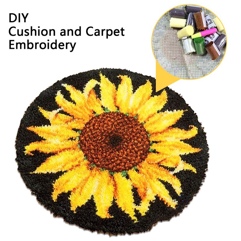 Mocoli Latch Hook Rug for Knotting Yourself, DIY Latch Hook