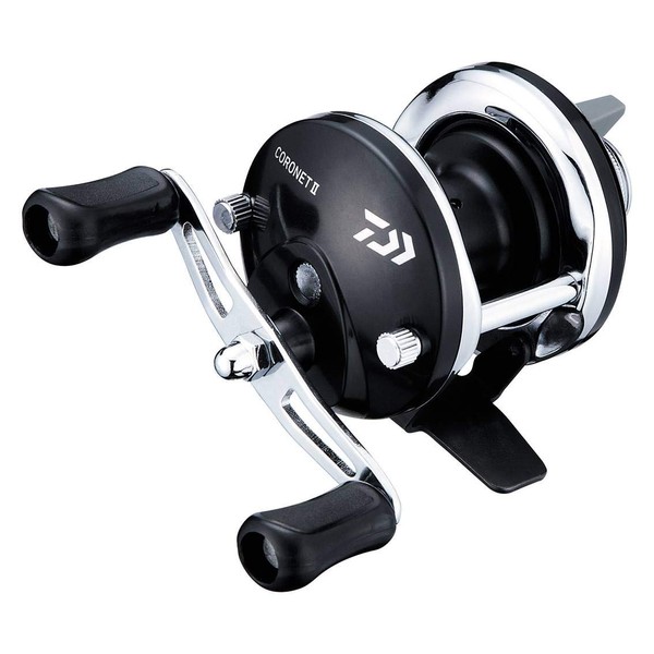 Daiwa Coronet 2 Hole Fishing/Wakasagi Reel, Black, Right Handle (2020